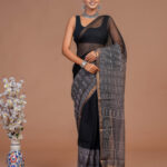 Hand Block Printed Kota Doria Saree CKDA00017