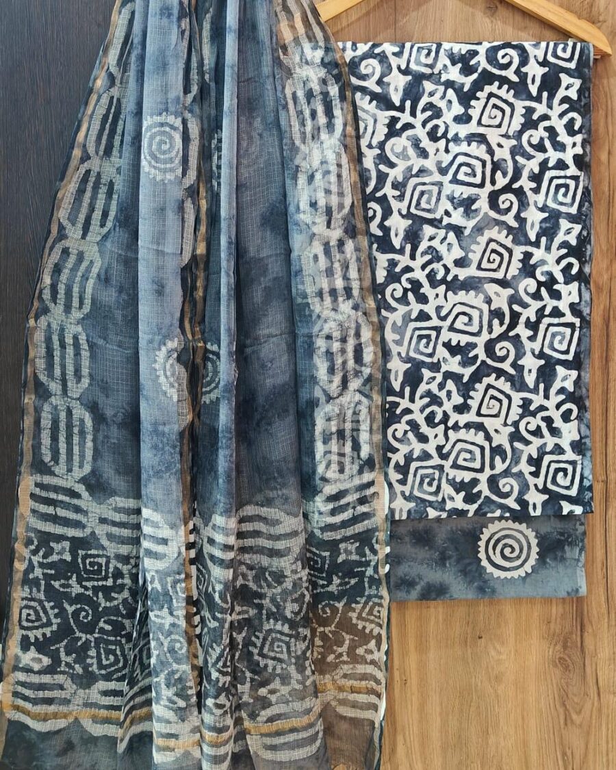 Kota Doria Dupatta Suit Set SDDA00030